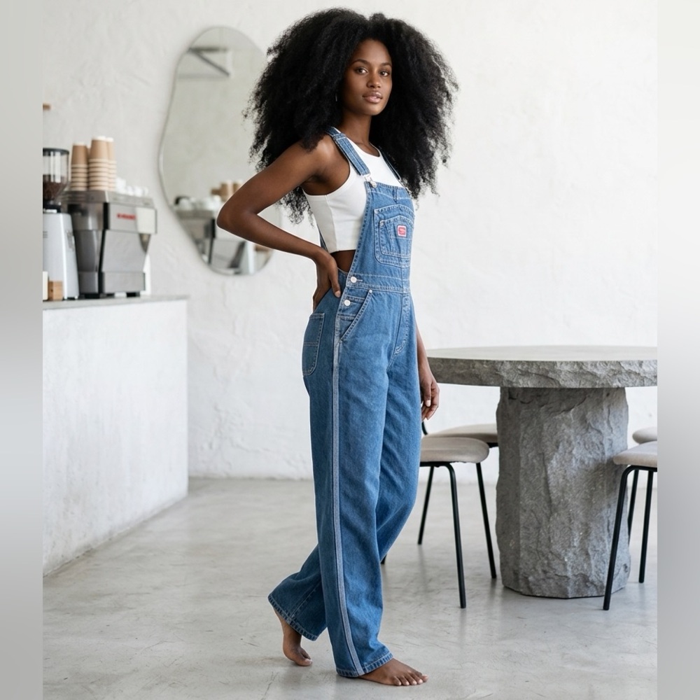 EUC Vintage Revolt Classic Blue Denim Women's Overalls